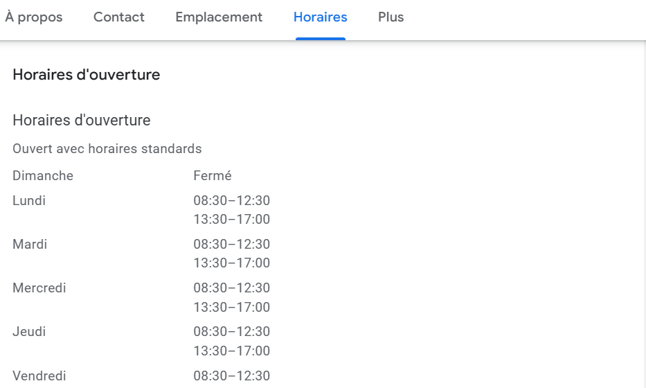 Configurer les horaires d'ouverture de son association sur Google